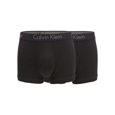 Body range pack of two black slim fit hipster trunks